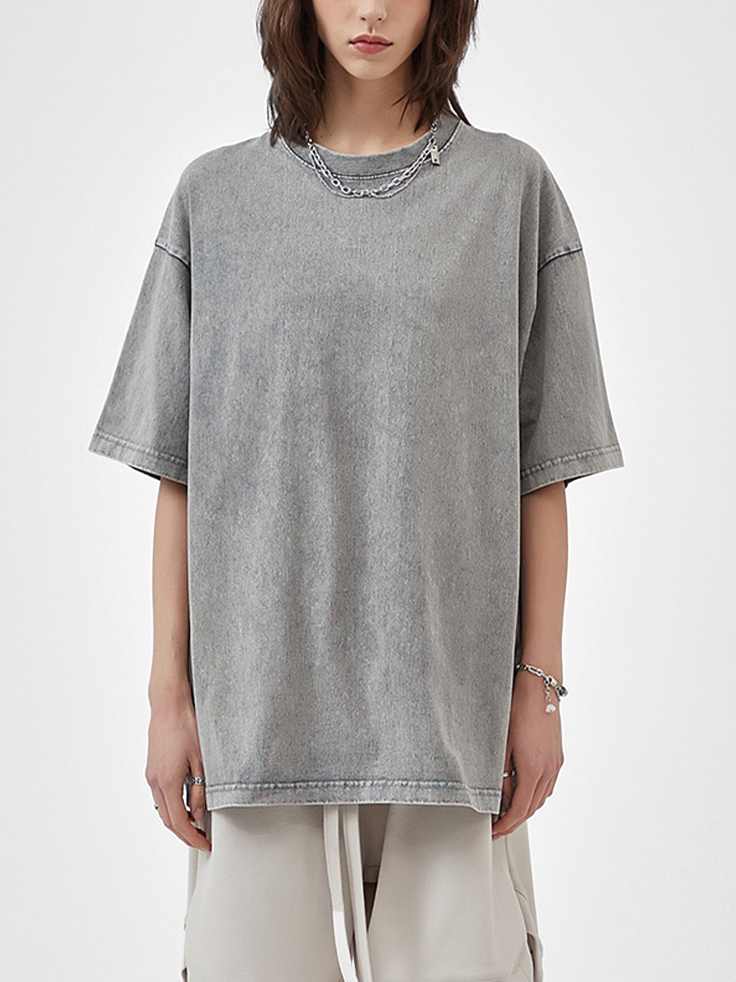 Gray Washed Tee